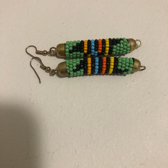 Handmade Colorful Beads Earrings - Picture 6 of 6